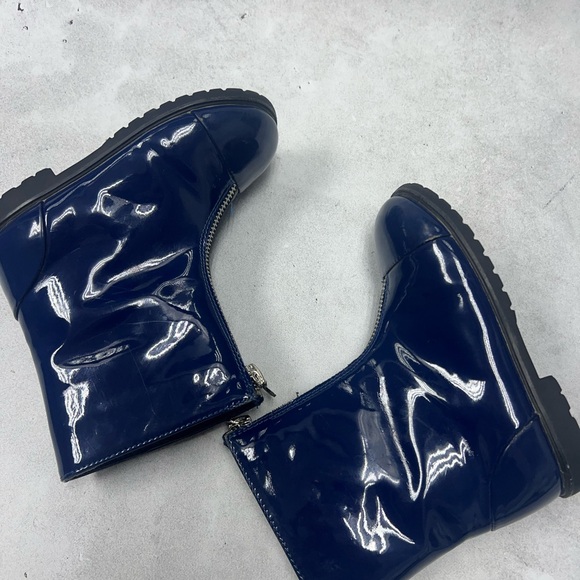 AOI sz 27 Age of Innocence navy blue glossy PU winter boots - Picture 11 of 14